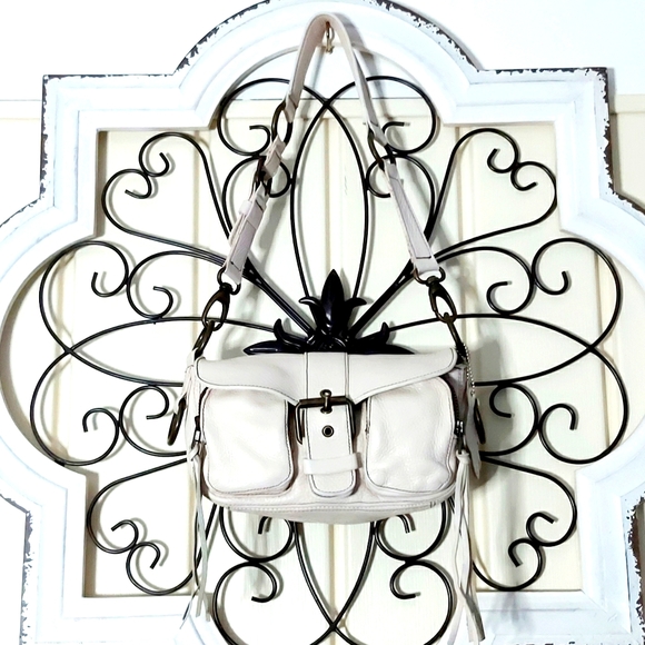 🇨🇦 Roots Emily-Princess Ivory Shoulder Satchel - Picture 2 of 16